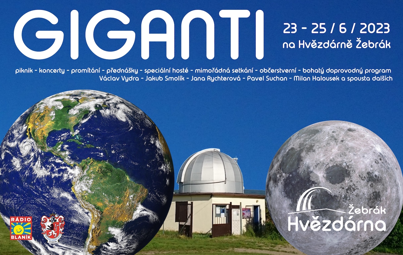GIGANTI na Hvězdárně Žebrák 23. - 25. června 2023 - PROGRAM