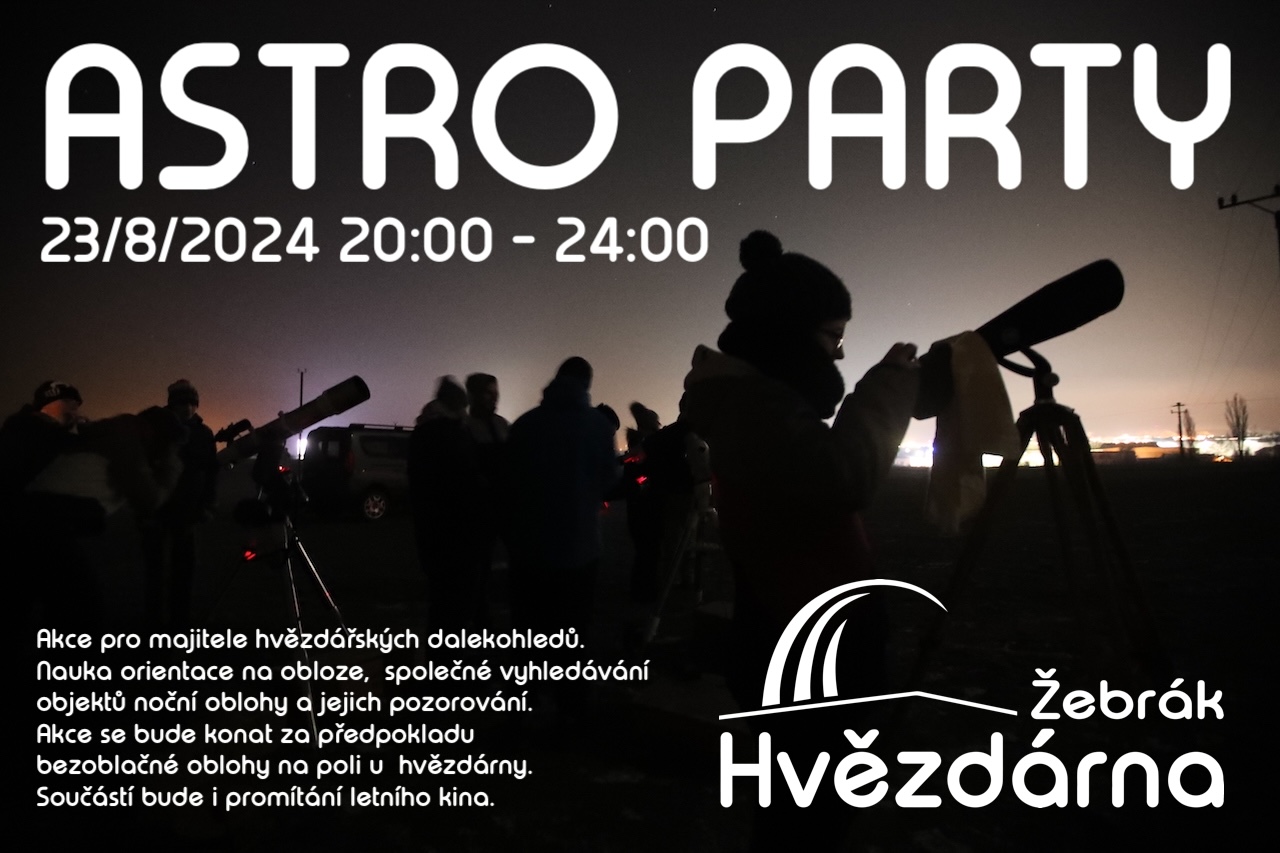 ASTRO PARTY - společná akce pro majitele hvězdářských dalekohledů