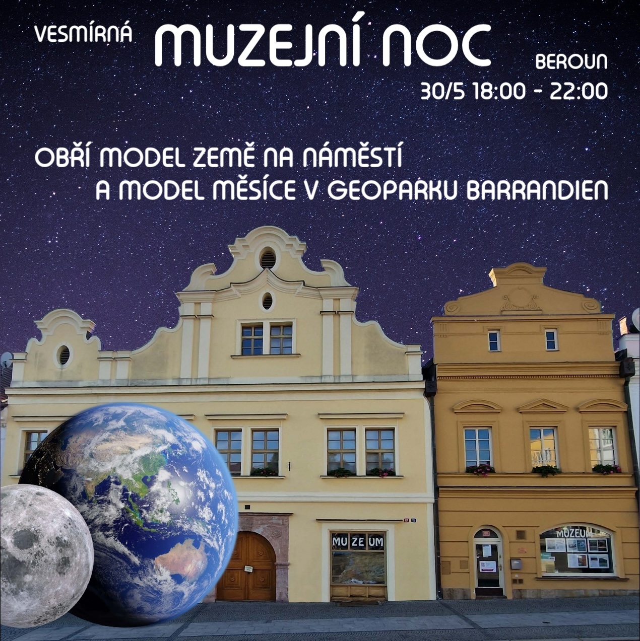 Obří Země a Měsíc budou poprvé vystaveny v Berouně