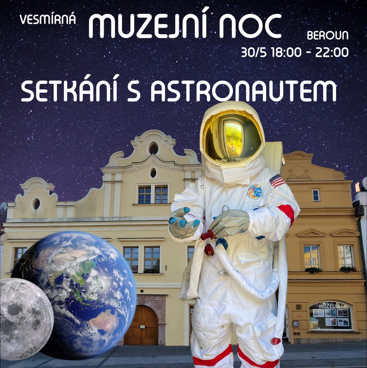 Selfie s astronautem v Berouně