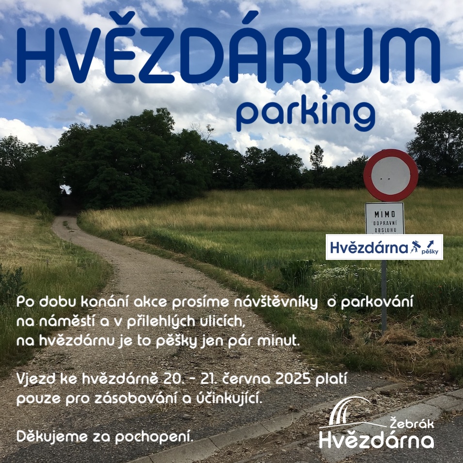 Parkování na akci Hvězdárium 2025