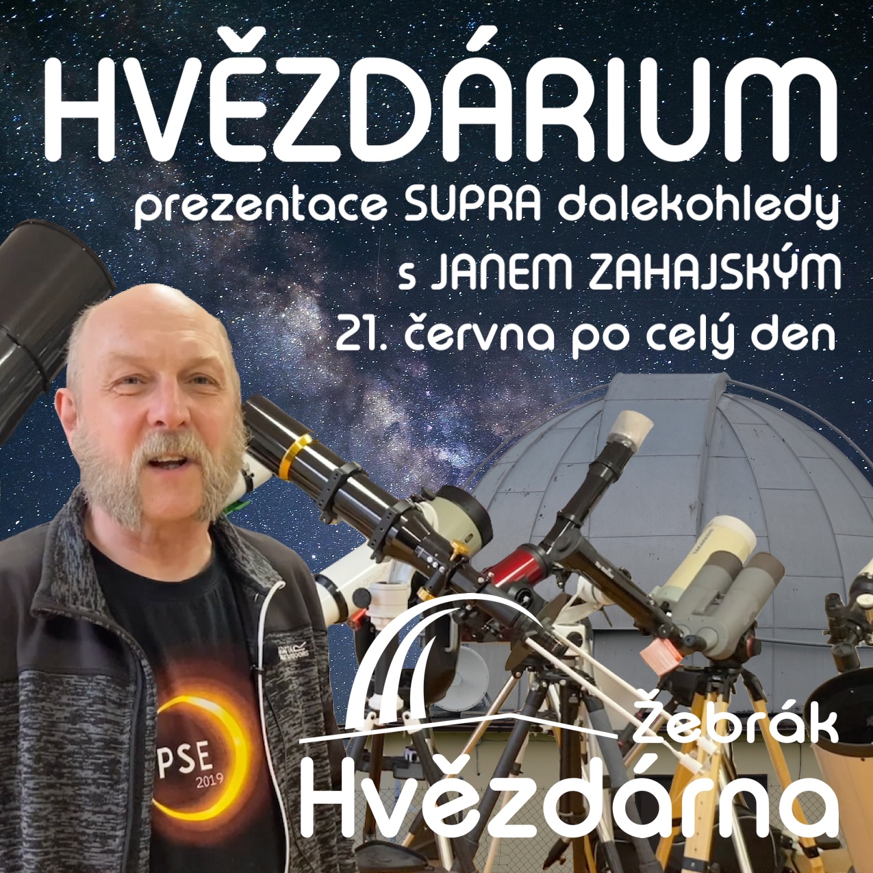 Prezentace dalekohledů na akci Hvězdárium 2025