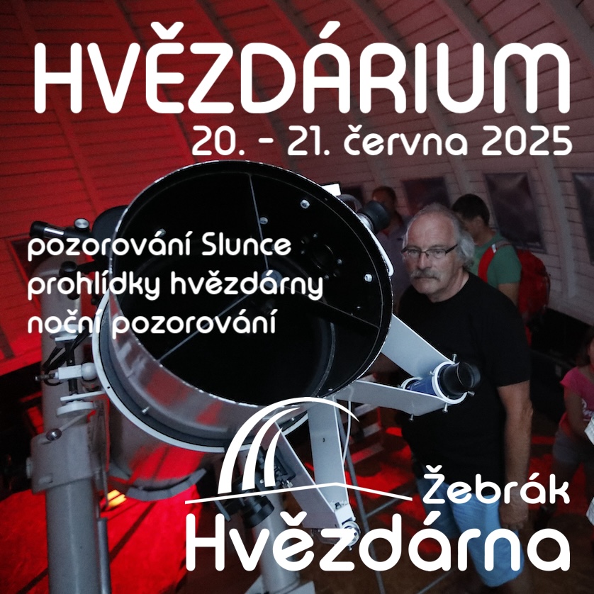 Pozorování Slunce, noční oblohy i prohlídky hvězdárny na akci Hvězdárium 2025