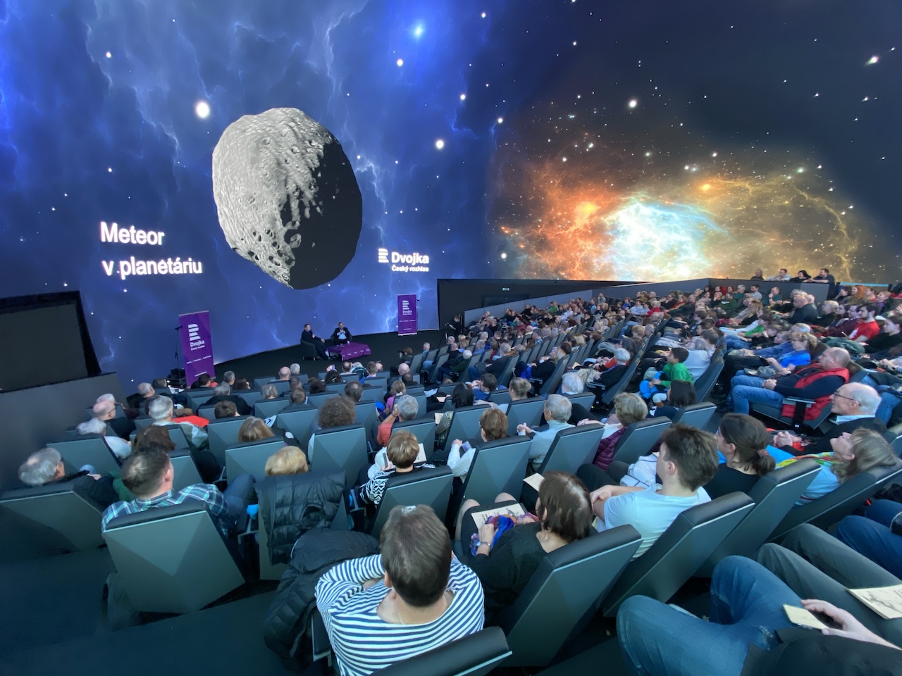 Meteor v planetáriu - byli jsme u toho