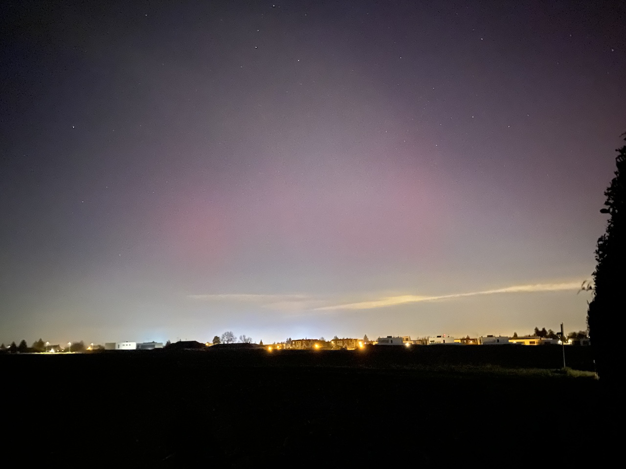 Polární záře 12. listopadu