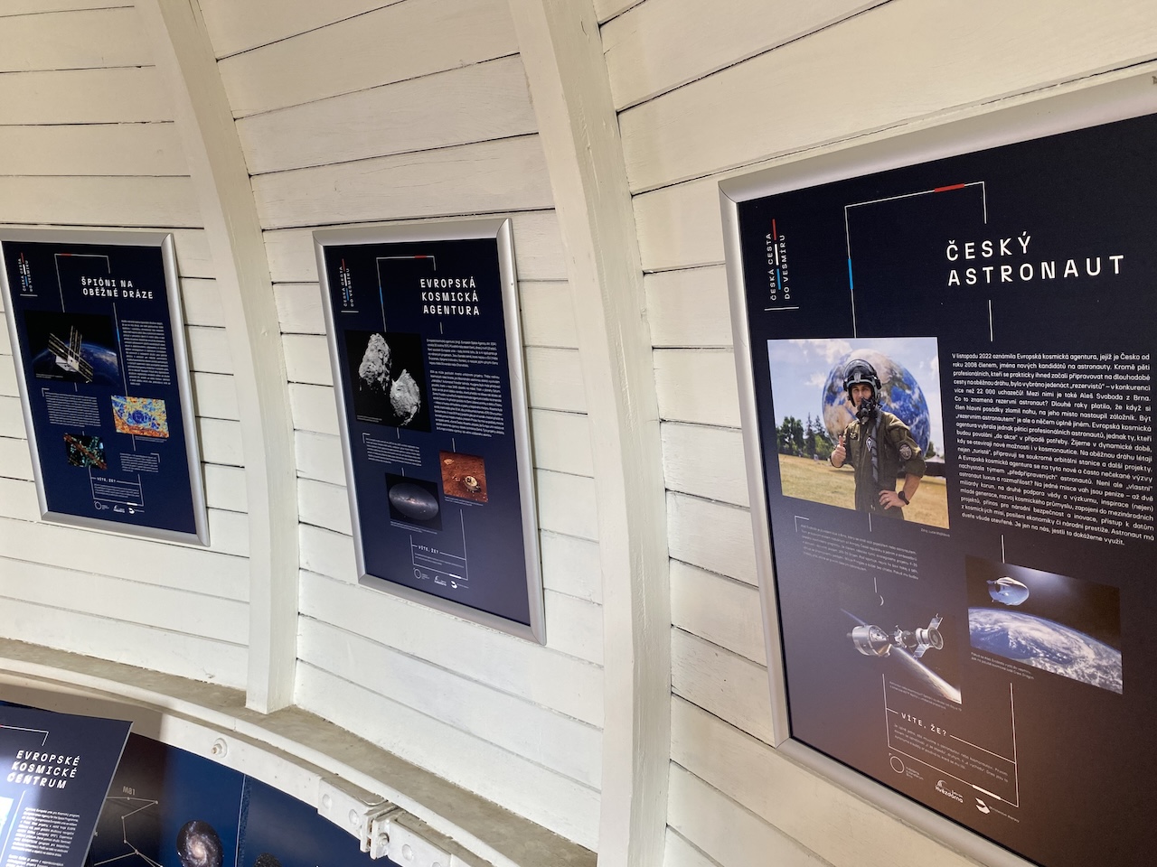 Nová výstava Česká cesta do vesmíru v kopuli Hvězdárny Žebrák