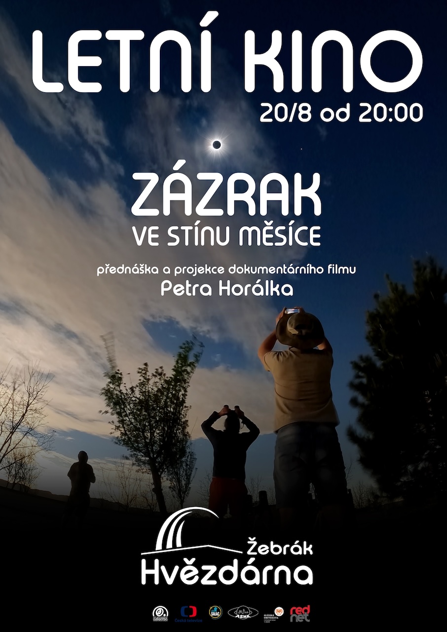 Letní kino Zázrak ve stínu Měsíce s Petrem Horálkem na Hvězdárně Žebrák