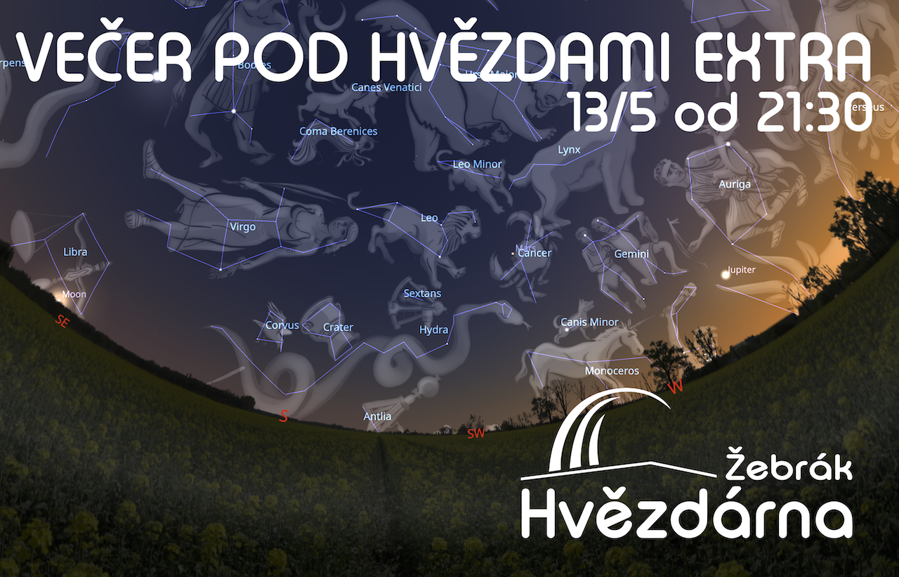 Večer pod hvězdami extra v úterý 13. května