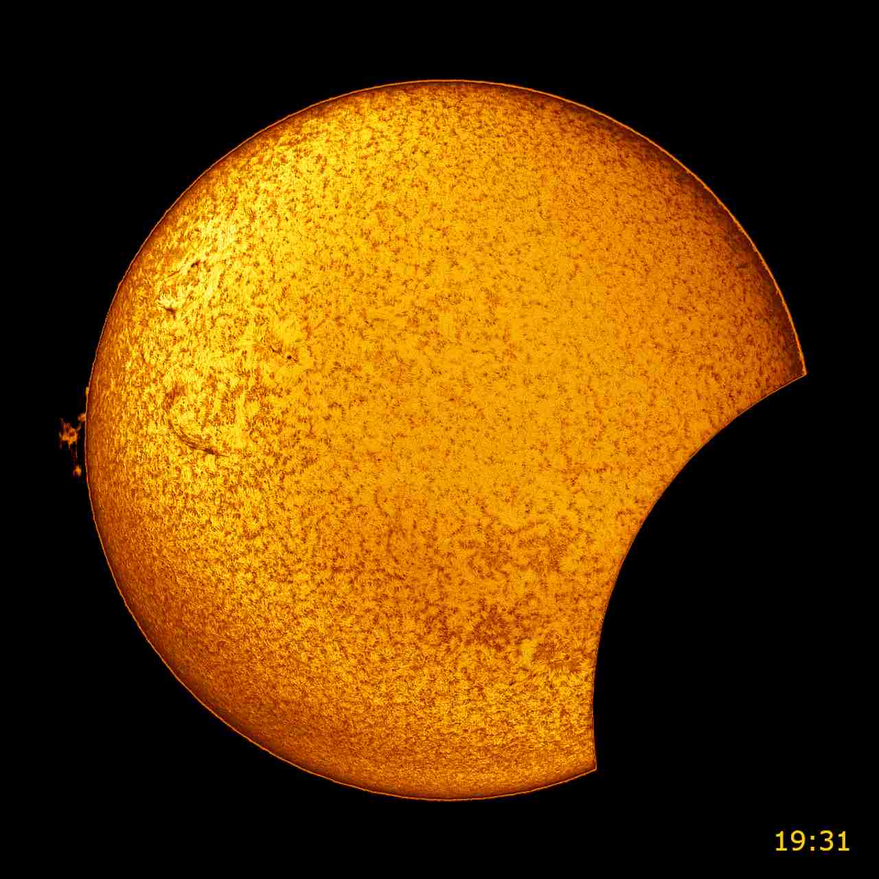 Zatmění Slunce dalekohledem Heliostar 76