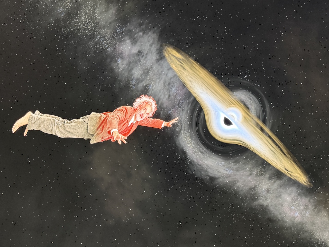 Meteor z planetária poslal Alberta Einsteina do černé díry