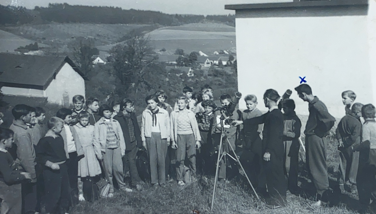 Zatmění Slunce u Hvězdárny Žebrák v roce 1959