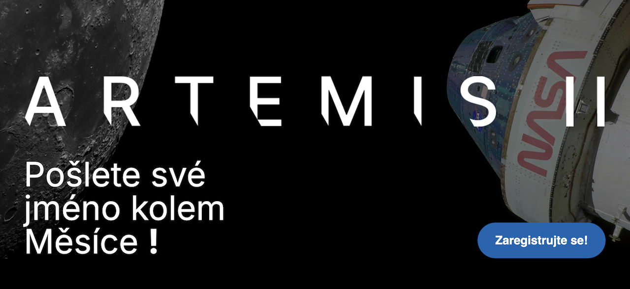Pošlete své jméno na misi Artemis II okolo Měsíce