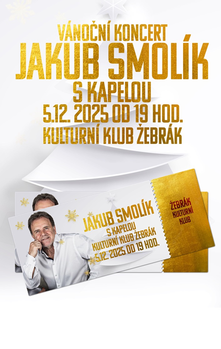 Zveme vás na Vánoční koncert Jakuba Smolíka