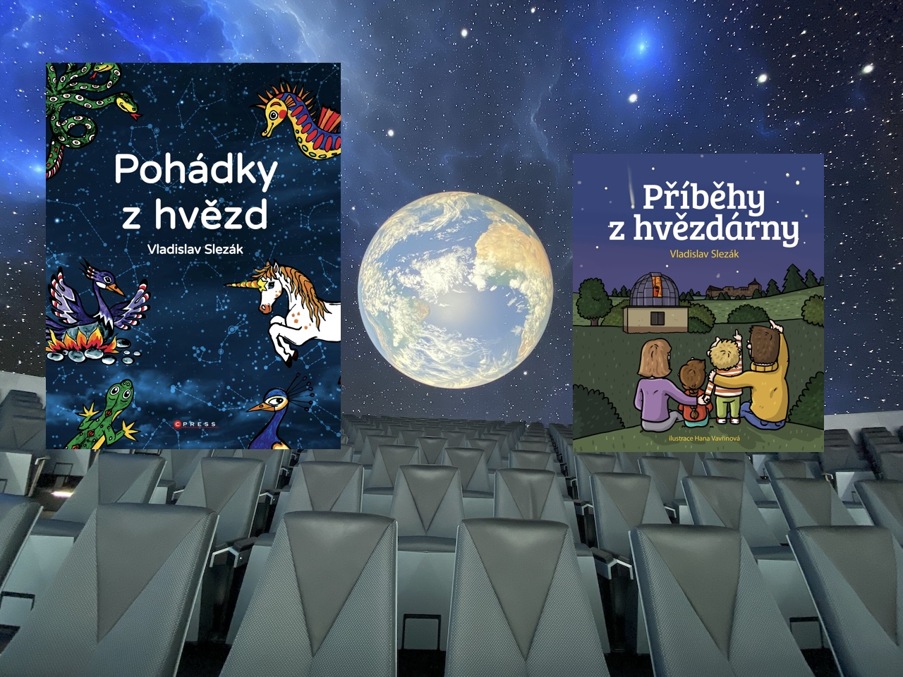 Obří dodávka knih do pražského planetária