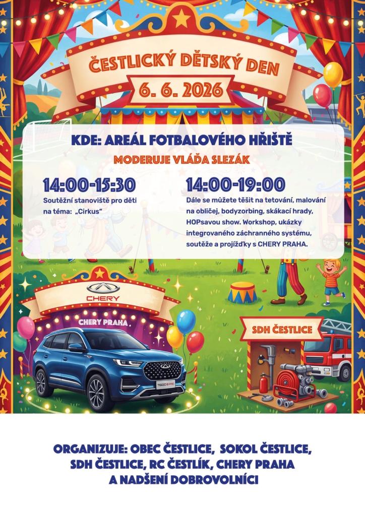 Srdečně zveme děti do Čestlic