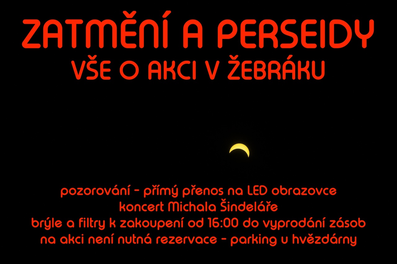 Zatmění a Perseidy - vše o akci v Žebráku