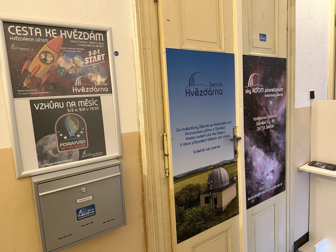 Hvězdárna Žebrák má novou schránku