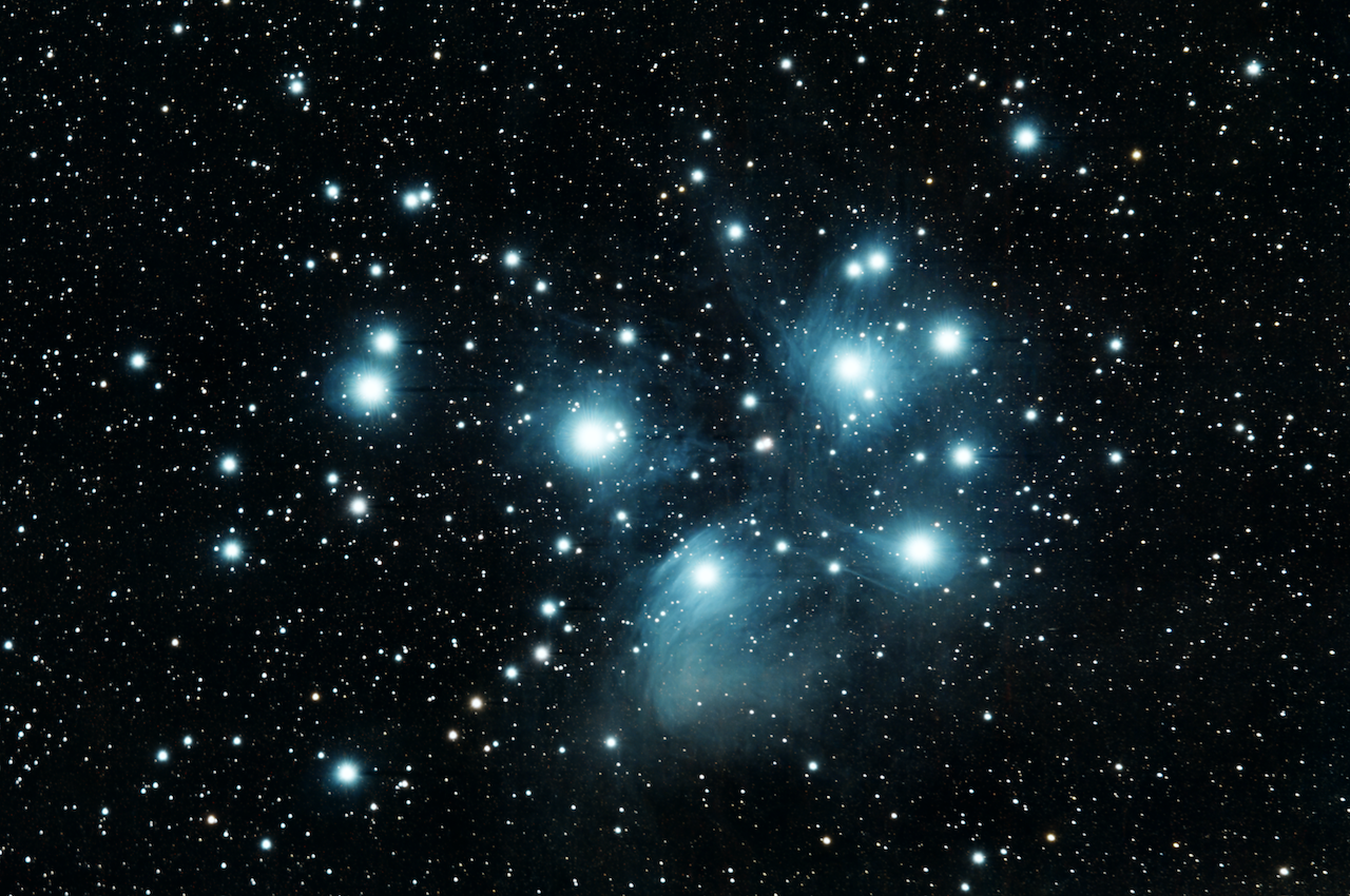 Plejády objektivem Daniela Šímy z Bzové