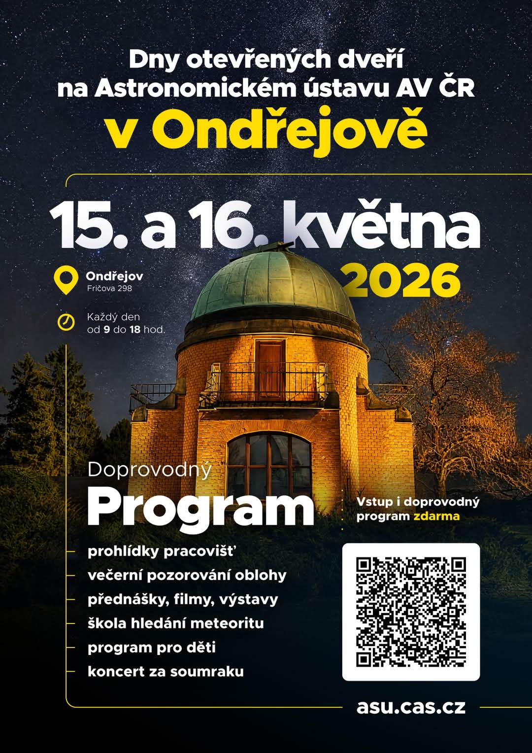 Zveme vás na Den otevřených dveří do Ondřejova