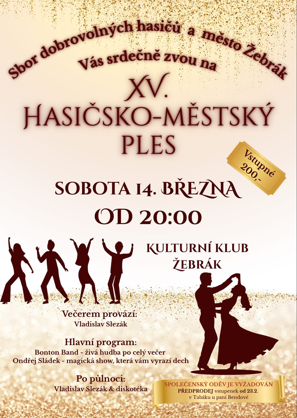 Zveme vás na XV. hasičsko-městský ples