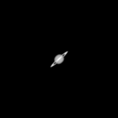 Planeta Saturn dalekohledem Hvězdárny Žebrák