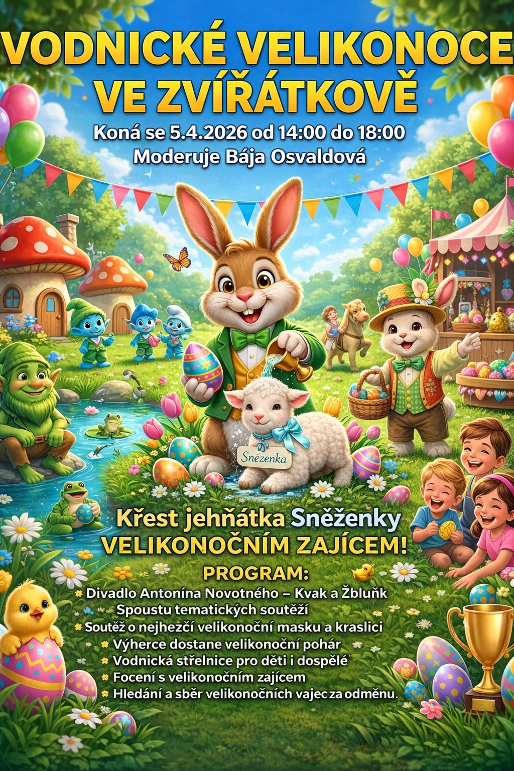 Na Velikonoce vás zveme do Zvířátkova